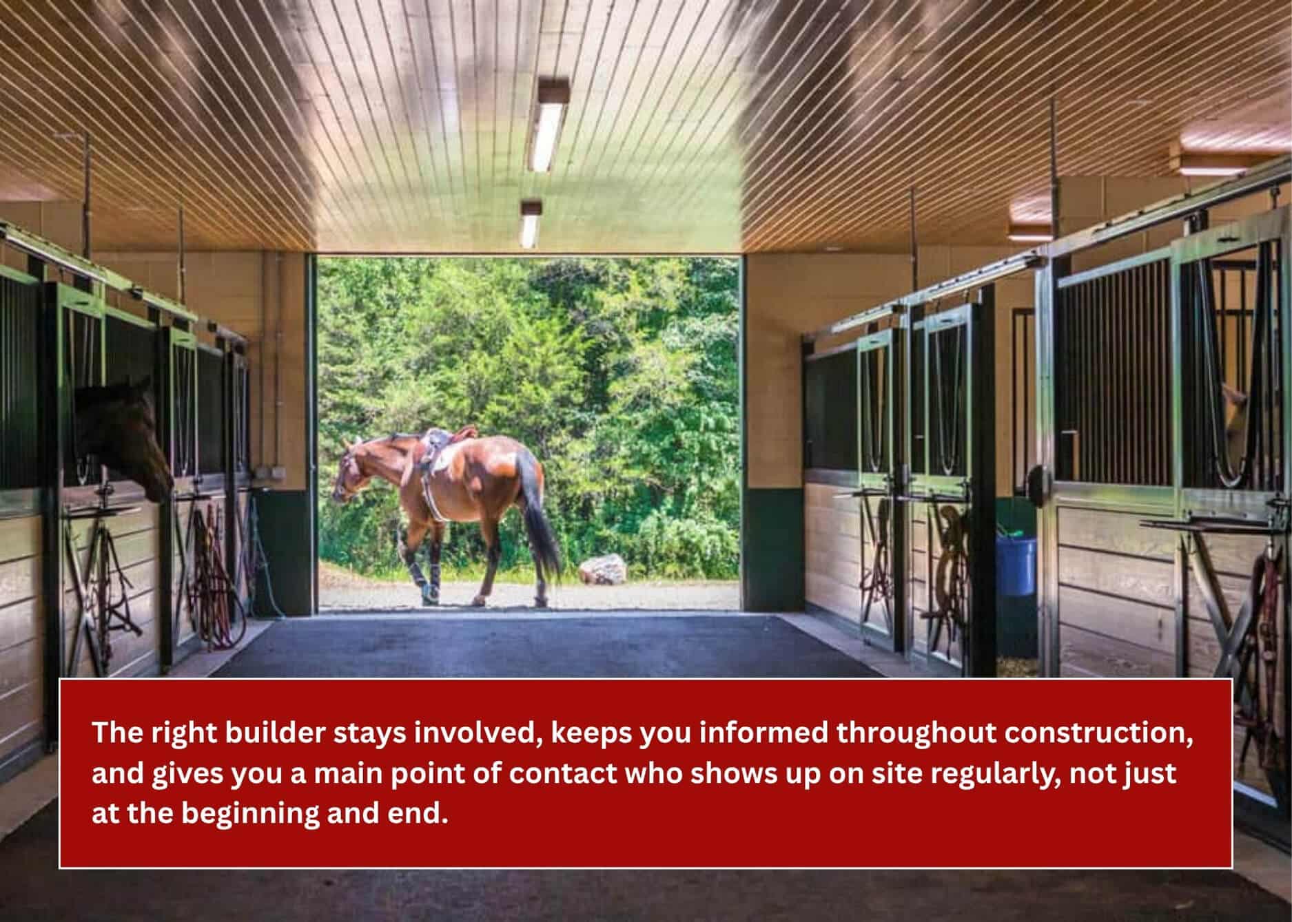 Choose a builder that keeps you informed